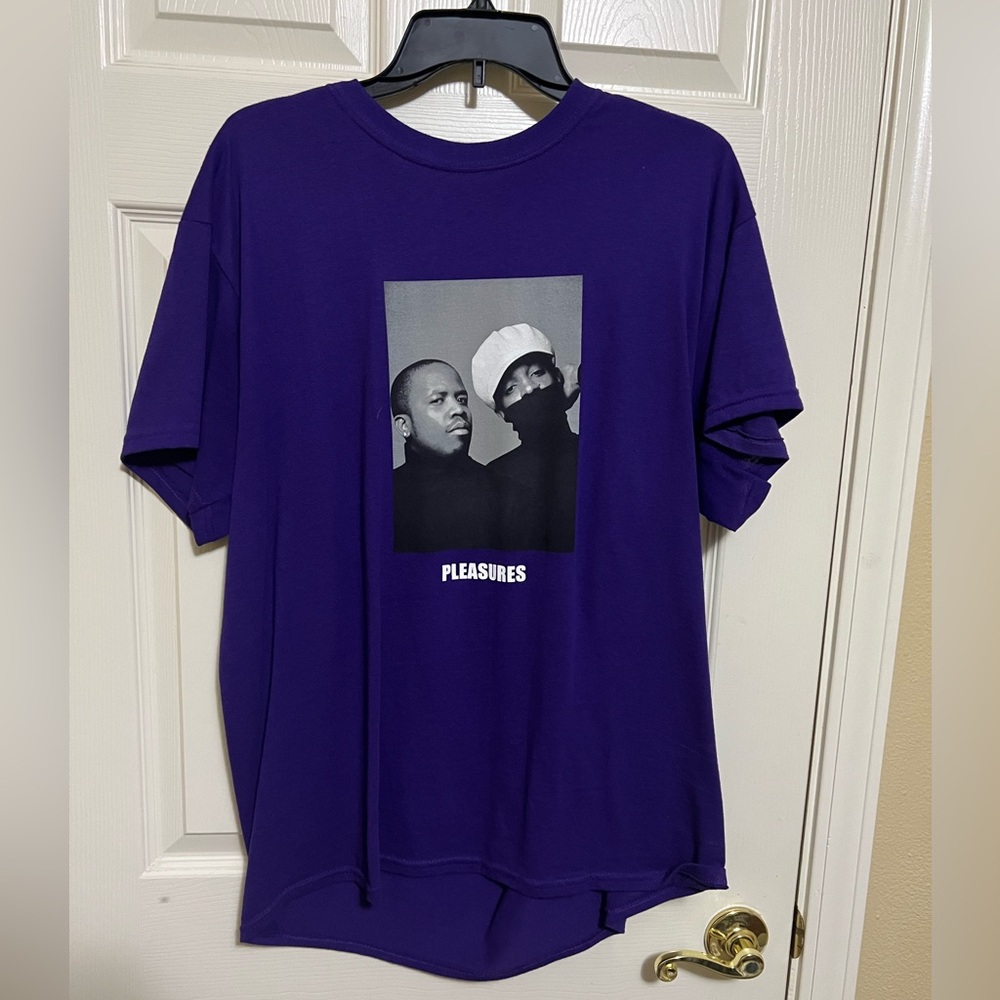 Pleasures Men's Short Sleeve Purple Tee